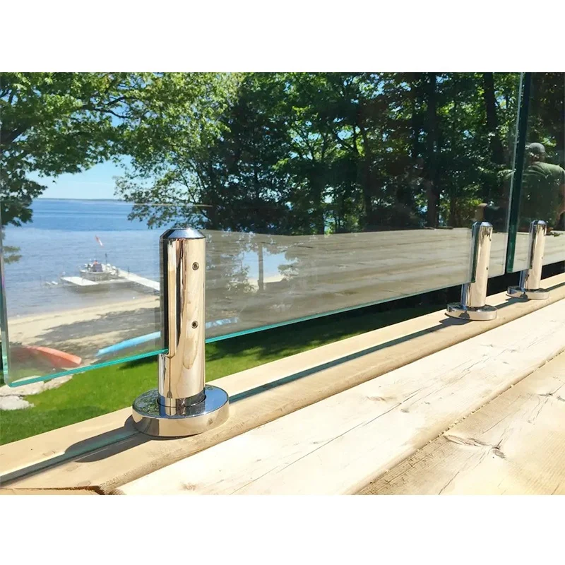 Glass Balustrade Profile Railing Glass Clip Patio Stair Handrail Balcony Railing Fence