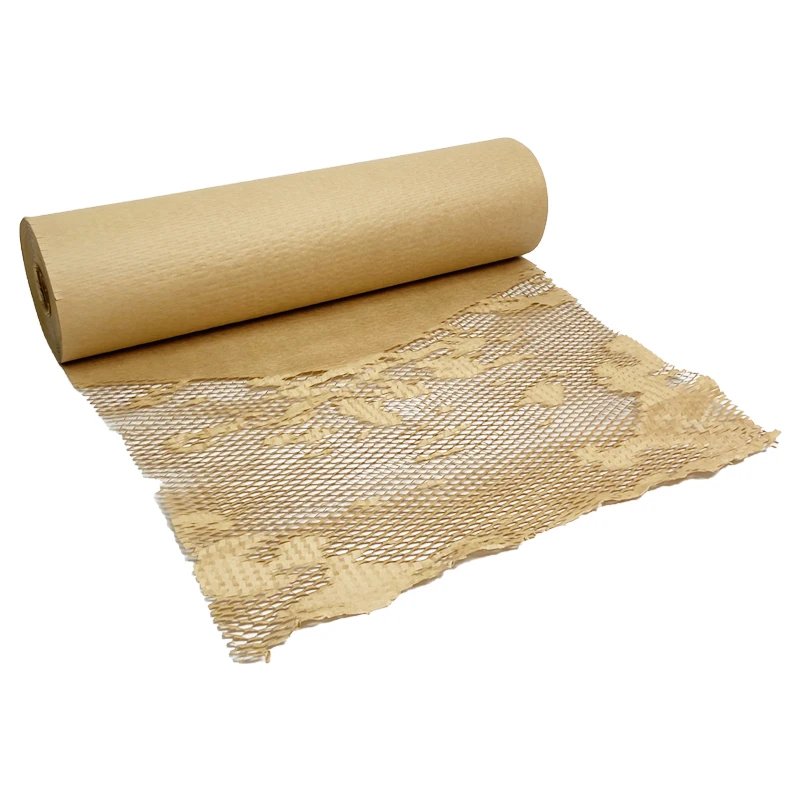 
WiAIR Honeycomb Wrapping Paper Recyclable Kraft Paper Protective Cushion Wrap Ecofriendly Honeycomb Paper 
