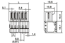 Wire Connector electric Terminal Block Spring for Clamping Part Spring screwless connectors