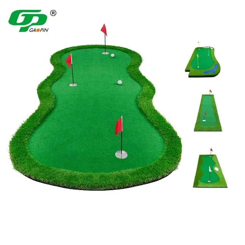 Factory Large Golf Green Golf Putting Green Mat Putting Carpet Mini Golf Course Portable Putting Matt
