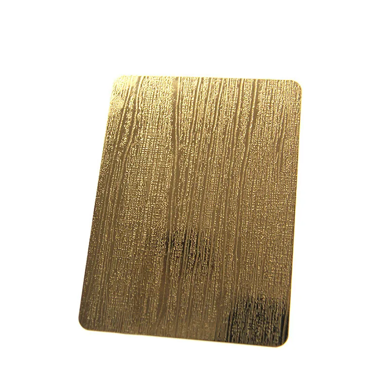 TZL4x8 5wl 6wl 304 Colored Cubes Texture Linen Quilted Ss Stainless Decorative Colorful Embossed Type Steel Sheet Plate Panels