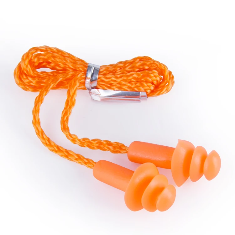 Corded Silicone Ear Plugs for Noise Reduction