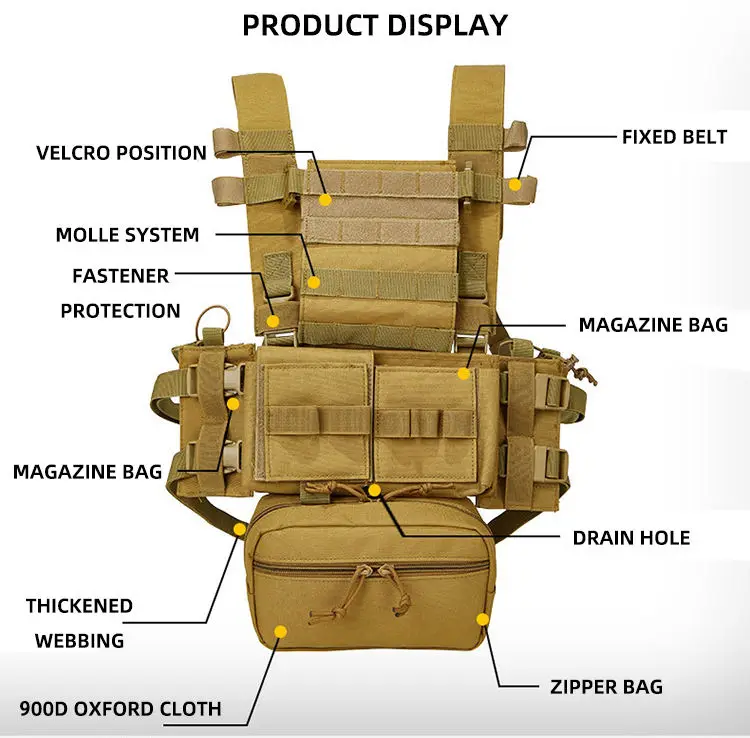 New Oxford Fabric Plate Carrier Weight Gym Security Custom Multicam Tactical Vest Outdoor Gear Equipment