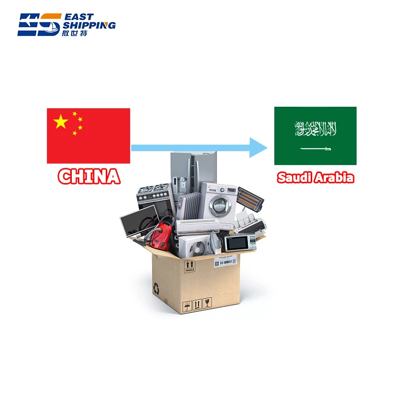 East Shipping Products To Saudi Arabia Sea Freight Forwarder Shipping Agent Consumer Electronics Products To Saudi Arabia