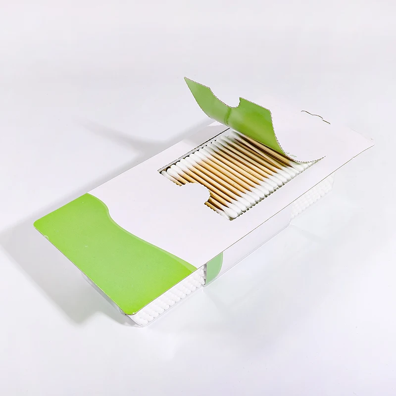 100% Natural And Environmentally Friendly Cotton Swab Biodegradable Bamboo Q Tips Original Cotton Swabs 500 Count