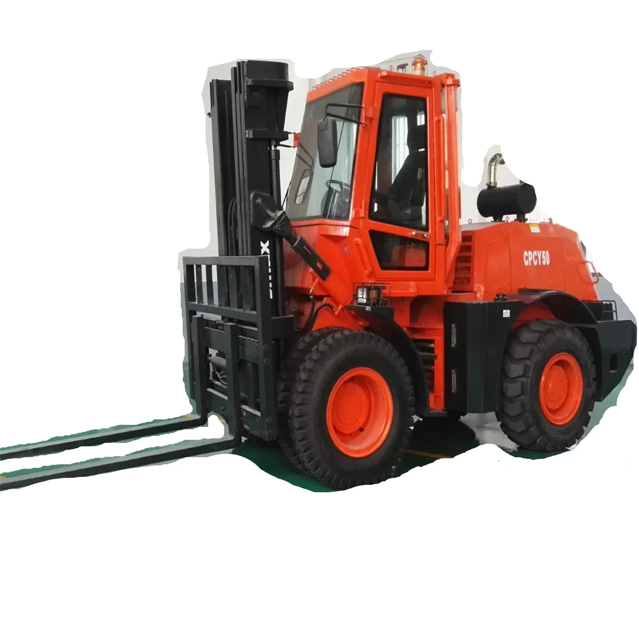 New side shifter/cabin/double wheel 10Ton Rough terrain forklift truck