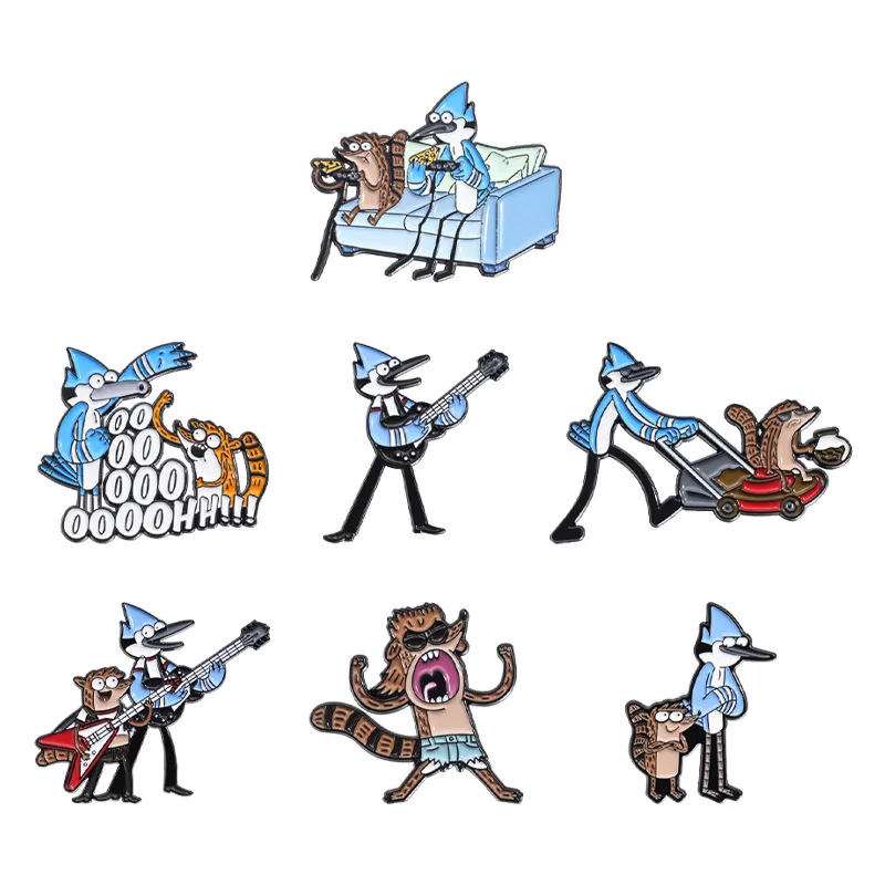 High Quality Kawaii Cartoon peripherals characters animal Brooch Anime Pins Hard Enamel Metal Personalized Zinc Alloy Lapel Pin