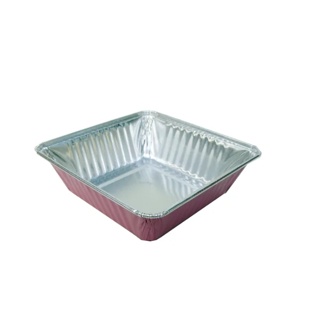 Airline disposable aluminum foil barbecue trays