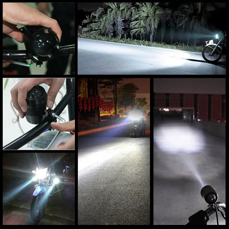 U2 Motor led 30W Flash Angel Eye Halo Ring Spotlight Mini Driving Light for Motorcycle