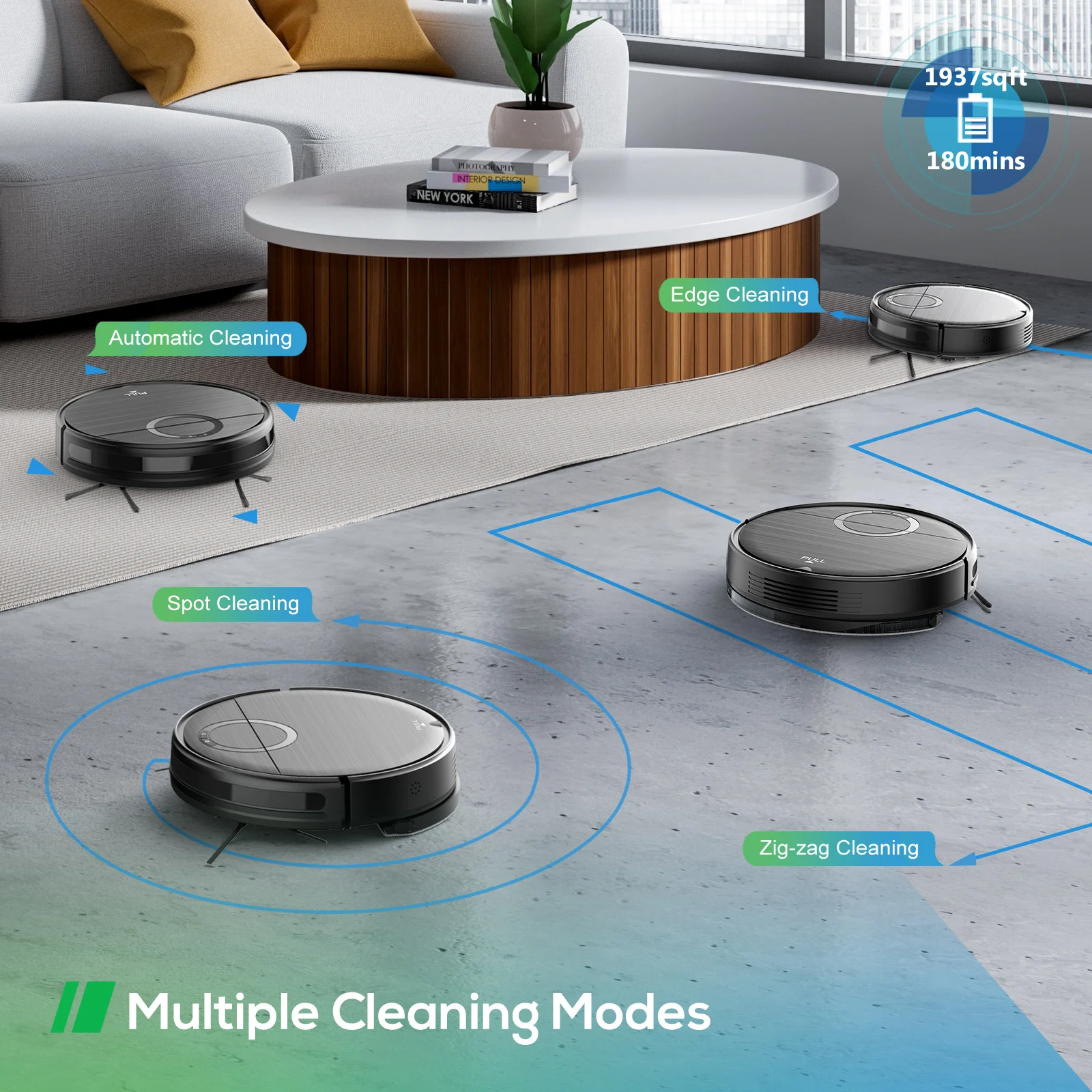 3 in 1 household auto floor sweeping mopping vaccum machine rechargeable smart automatic electric robot vacuum cleaner