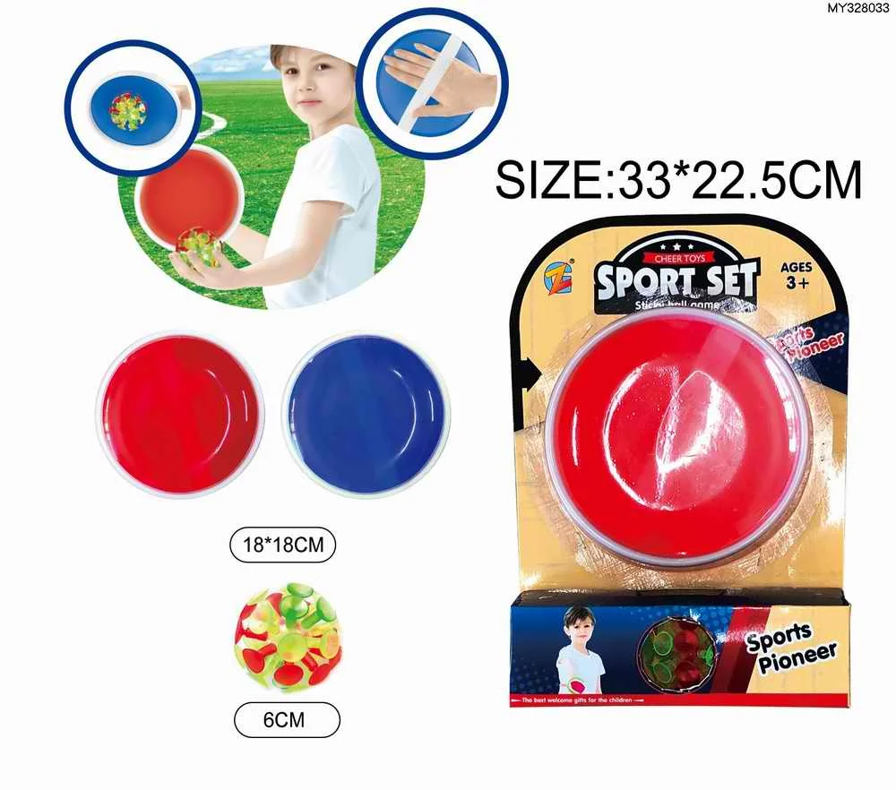 Outdoor Sport Balls Game catch ball game Self-stick toss and catch game set 2 Paddles 2 Balls