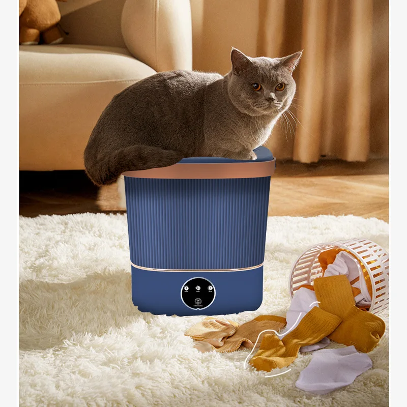 4.5L 9L Underwear Socks Fully-automatic Electric Foldable Tub Laundry Washer Portable Mini Folding Washing Machine With Spin Dry