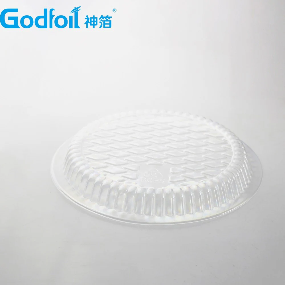 Plastic PET Dome Lid for Aluminum foil containers