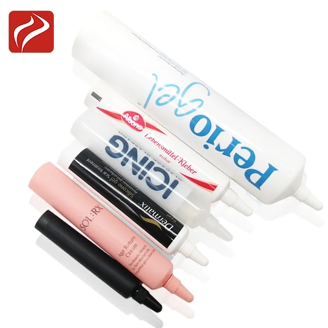 19mm Diameter Bullet head plastic PE tube cosmetic soft tube with screw cap Eye cream tube