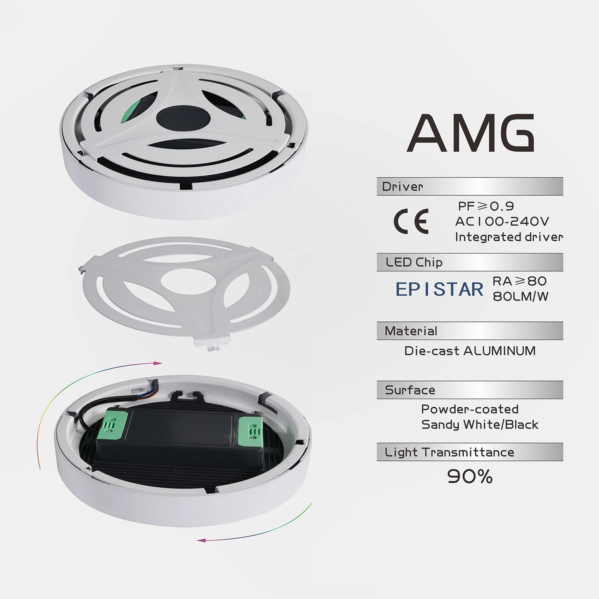 Modern Ceiling panel light 9w 15w  22w 26w Wholesale Price Slim Square Round Recessed Led Panel Light
