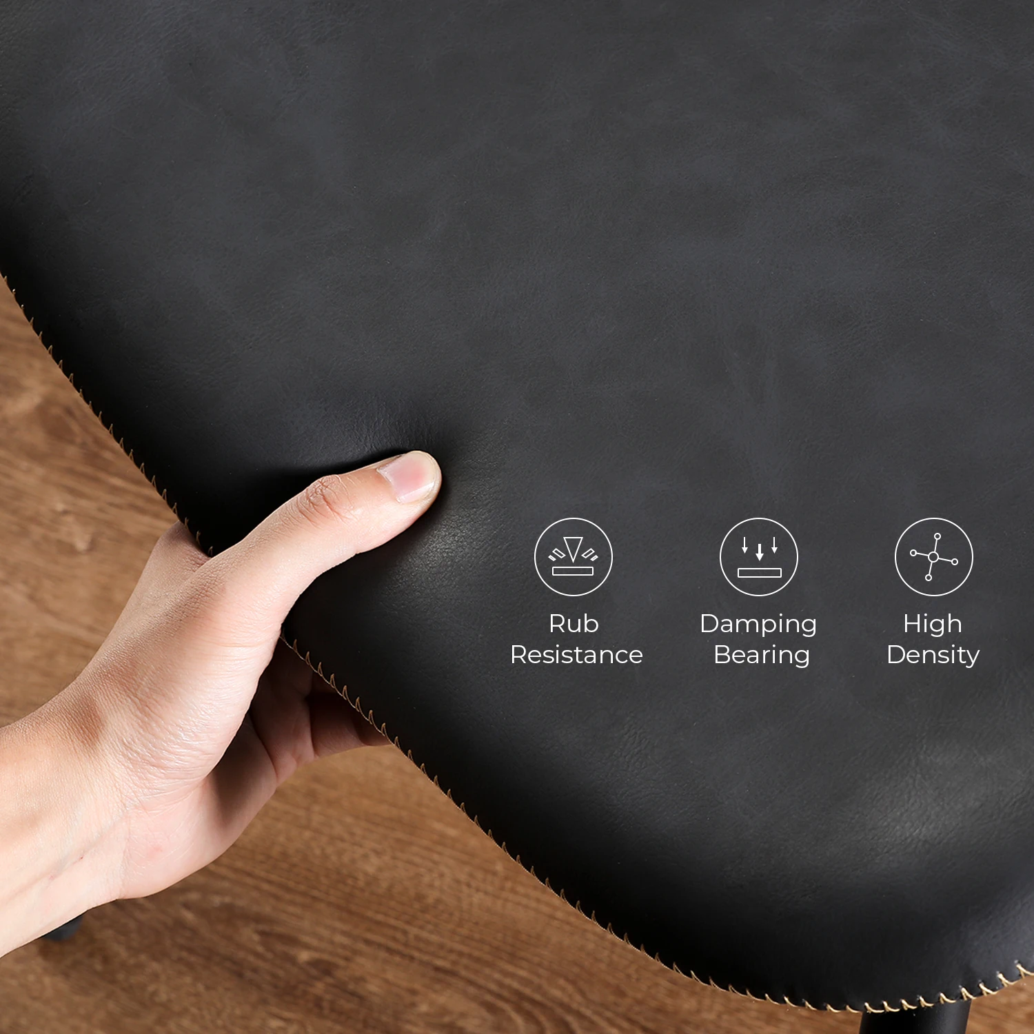 
Popular factory price Blue Velvet Black Painting Leg Dining Chair Modern Chair 