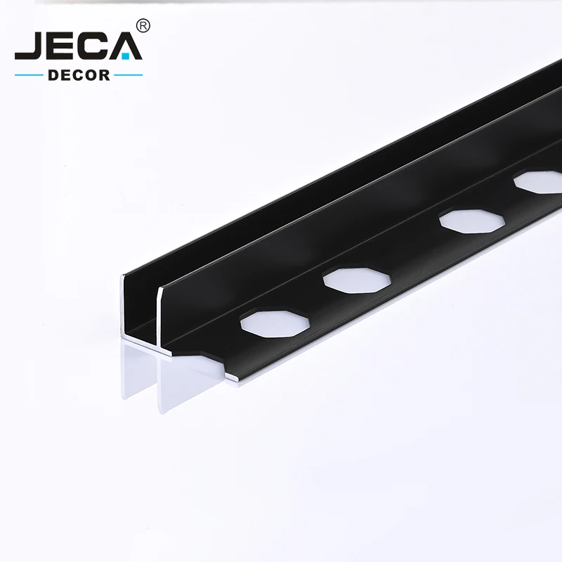 Foshan Manufacturer JECA U Channel Shower Wall Profiles For Decoration 304/316 Aluminium Shower Wall Profiles