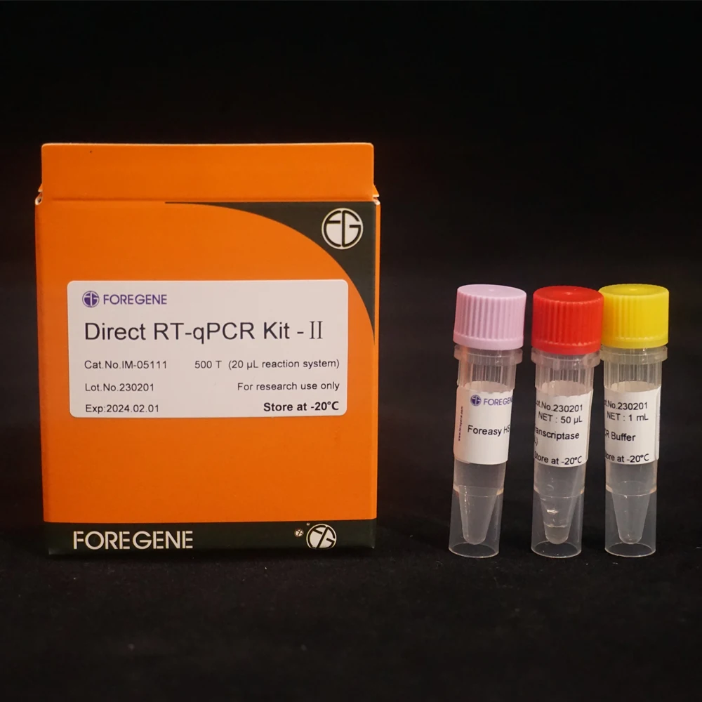 Foregene Direct RT-qPCR Kit with separate packaged RT-qPCR buffer taq DNA polymerase and MMLV