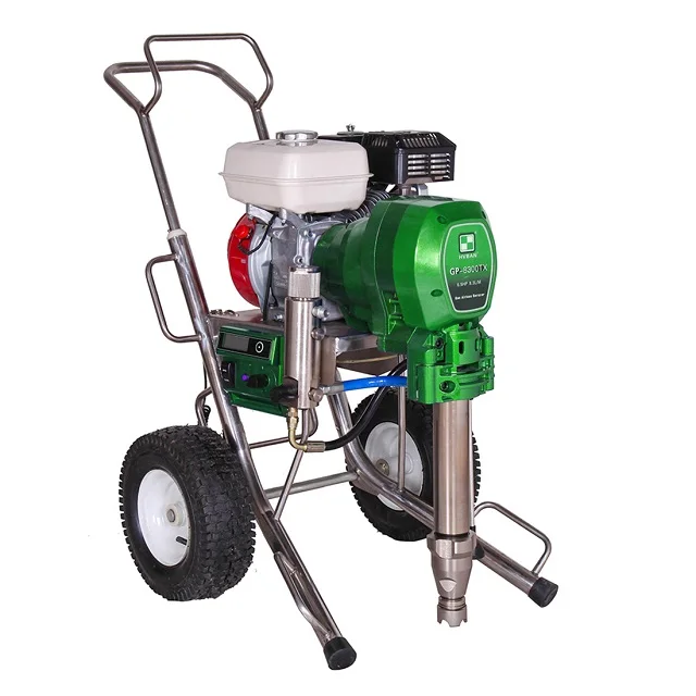 GP-8300 Gasoline stainless steel rack Airless paint sprayers, support two guns