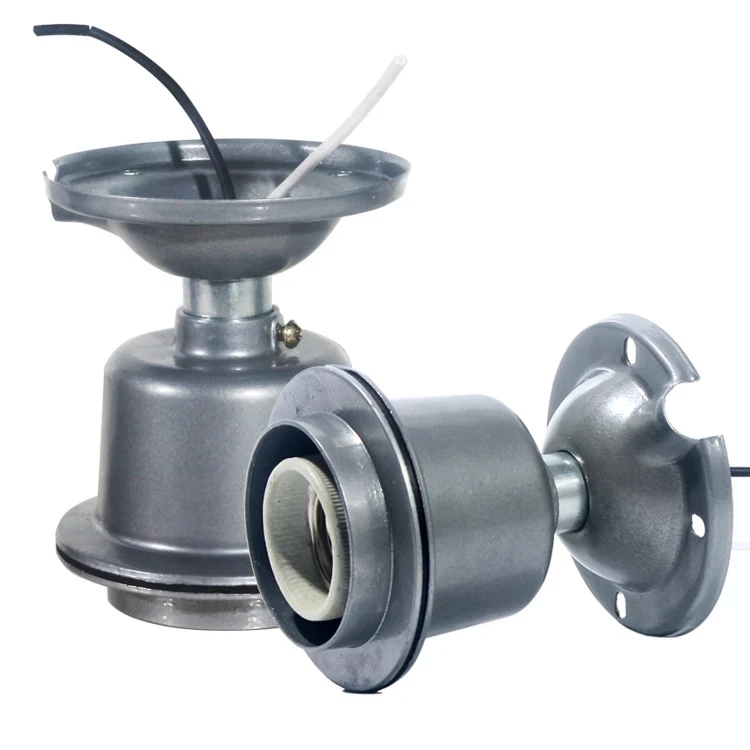 HoneyFly E27 E40 Waterproof Lamp Socket Ceramic Die-casting Aluminum Holder Connector Bulb Base Adapter Lighting Accessories