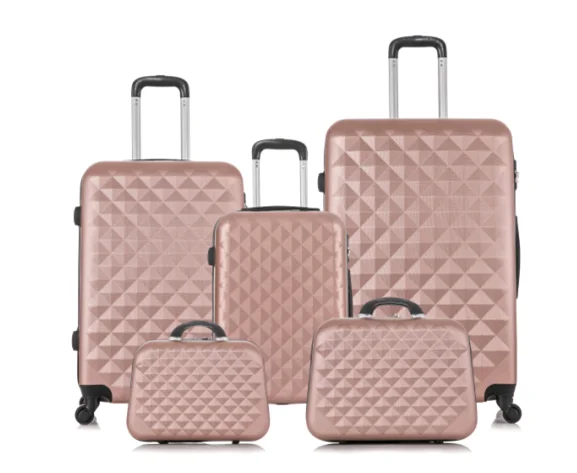 Travel Luggage Bag 5 Pieces Trolley Luggage Set Suitcase Factory Colorful Material hard case luggage bags