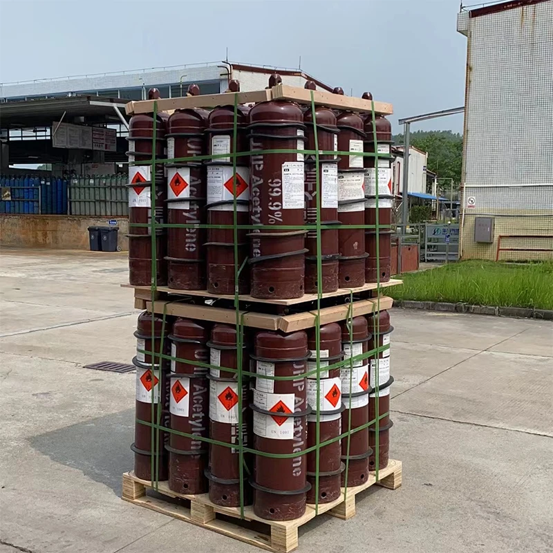 На складе чистота 99.5% C2H2 Ацетилен газ для продажи