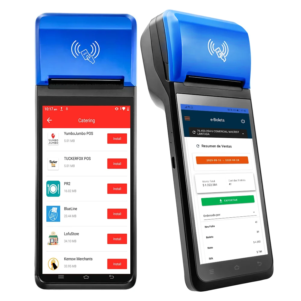 FYJ F1 5.99' 3G+16G Touch Screen POS Machine Android Pos Data Terminal Device Handheld QR POS Systems With Receipt Printer