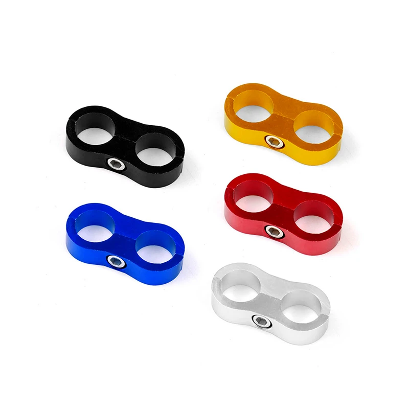 Aluminum Oil Fuel Water Line Braided an Hose Separator Clamp AN4AN6AN8AN10AN12