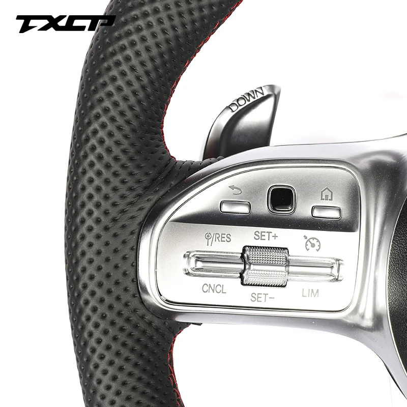 Подходит для Benz A E S C G класс W205 W204 W212 W211 W213 E300 W218 новая модель светодиодное рулевое колесо из углеродного