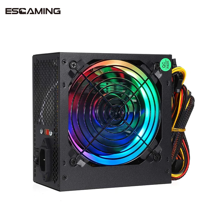 Высокоэффективный качественный компьютерный источник питания psu pc с RGB светом