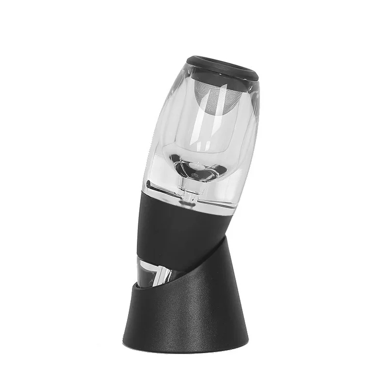 Carafe verseur de vin Wine Aerator Aerating Pourer Spout and Decanter With Holder Filter Magic Wine Aerator Decanter Set