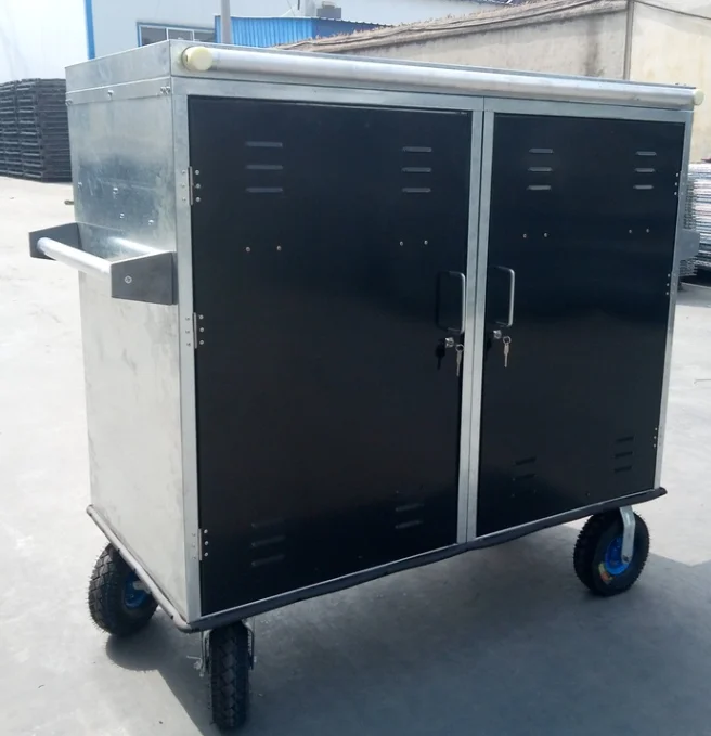 Horse Tack Locker Saddle Pad Box On Wheels Double Door  Horse Saddle Cabinet