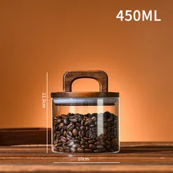 650ml 1400ml  1750ml 2100ml Candy Pasta storage container air tight glass flour canisters Top handle cookie jar