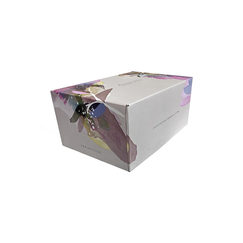 Hot Sale Customized Flower Paper Box Cosmetic Packaging Gift Mailer Box Printing Express Corrugated Box For Skincare Packaging