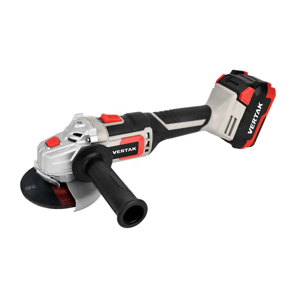 VERTAK Adjustable Speed 20V Battery Portable 115mm Steel Blade Power Cutting Angle Grinder