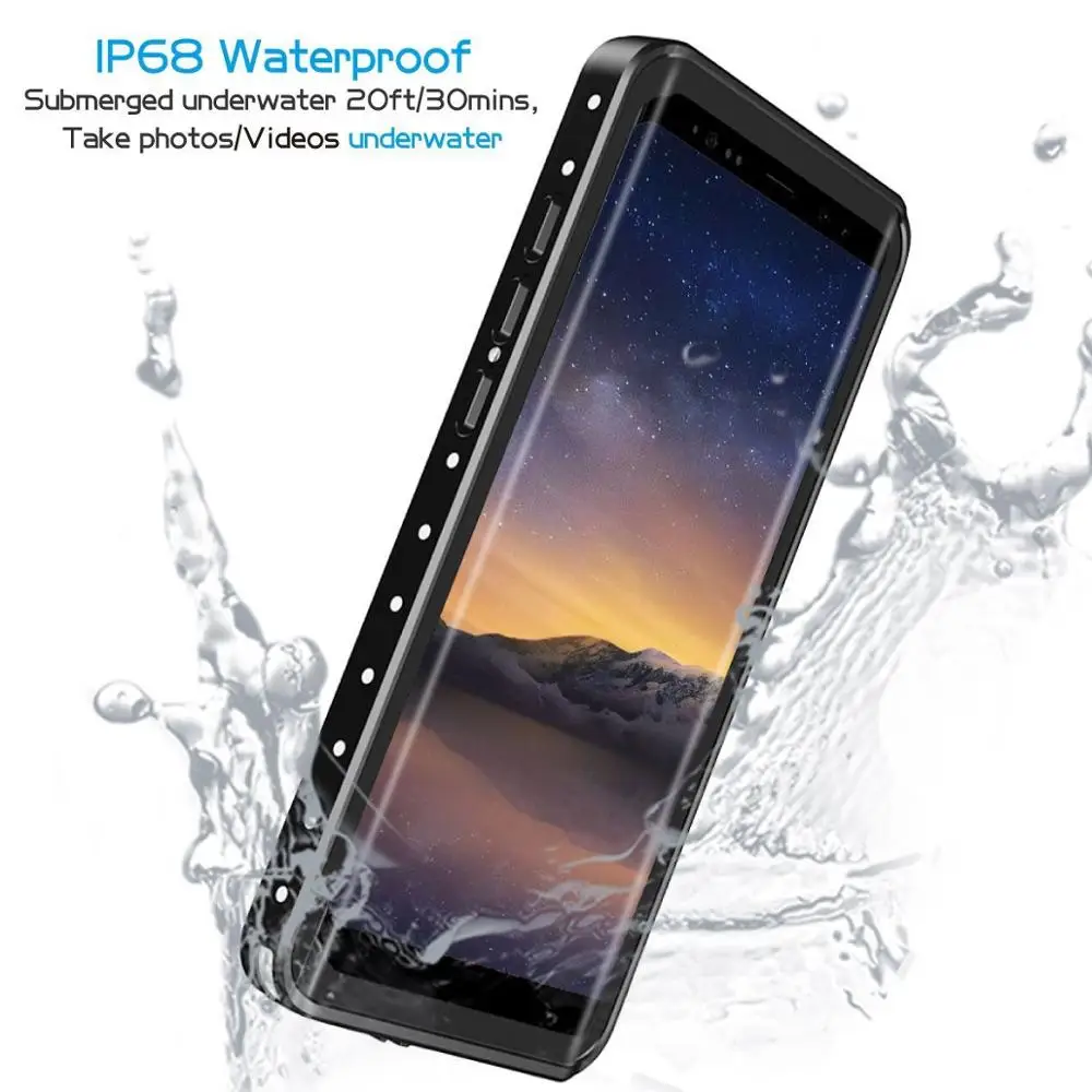 360 Full Protection Waterproof Phone Case for Samsung Galaxy S10 Plus Swimming Diving Cover for Samsung note 9 S8