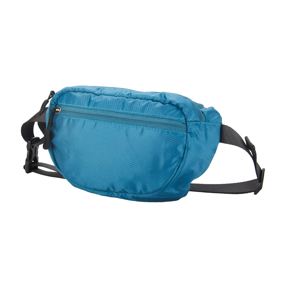 Custom Blue Waterproof Folding Men Waist Bag Women Fanny Packs for Running Hiking Camping Travel