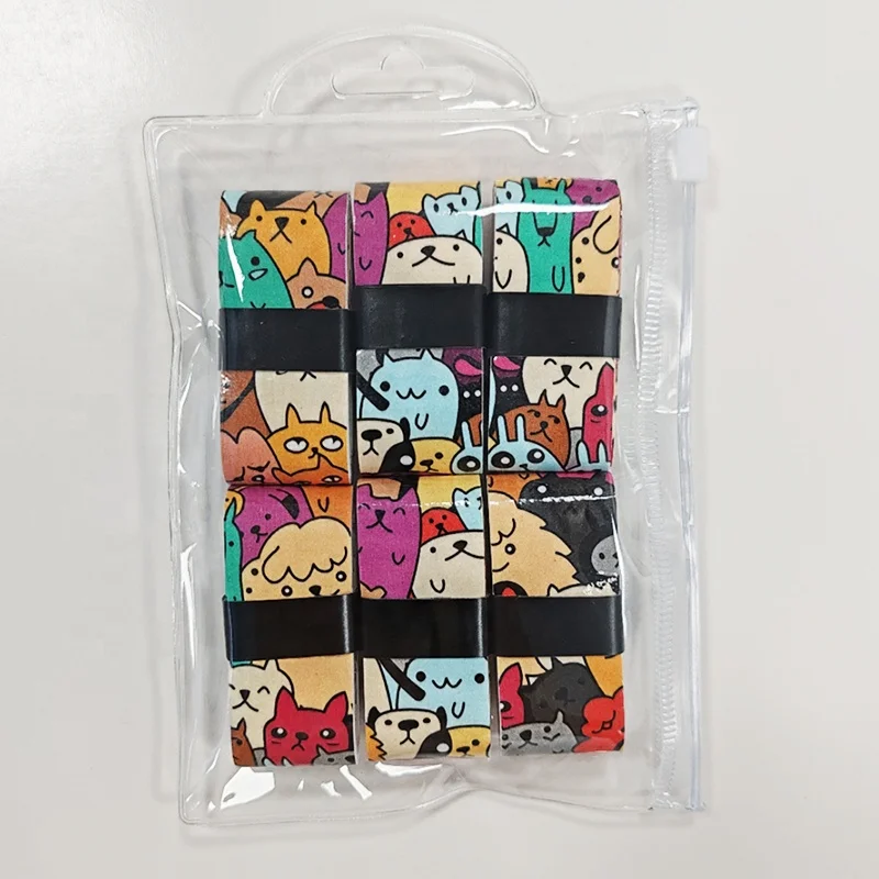 Factory Wholesale Price High Quality Pu Material Cartoon Badminton And Tennis Overgrip Tape