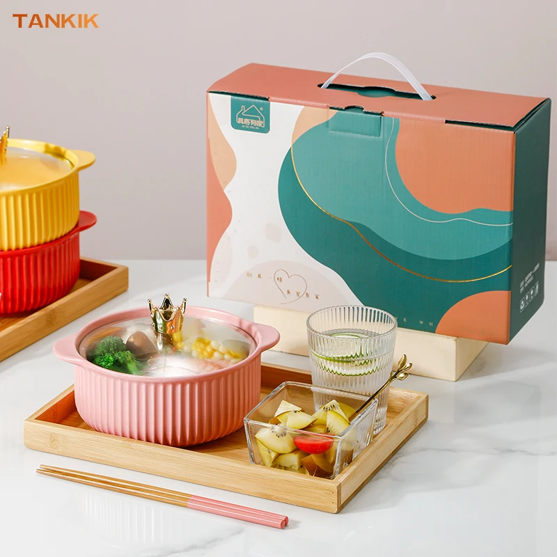 Factory Price Ceramic White Plates Nordic Porcelain Plate Set Dinnerware Crockery Dished Set Bowl Set Dinning Tableware