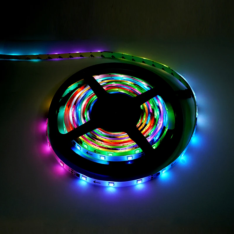 
Color changeable Multi-modes 5050 smd 150 leds colorful Digital RGB led strip light OEM design for christmas 