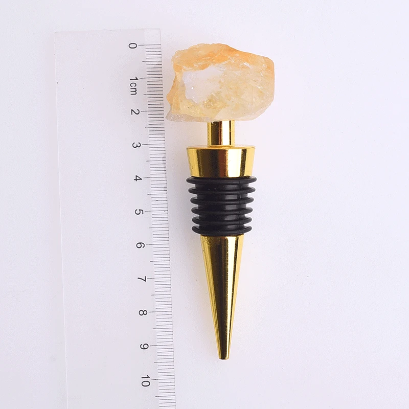 Rainbow Raw Stone Energy Gemstone Healing Crystal Druzy Plated Quartz Natural Crystal Win Bottle Stopper