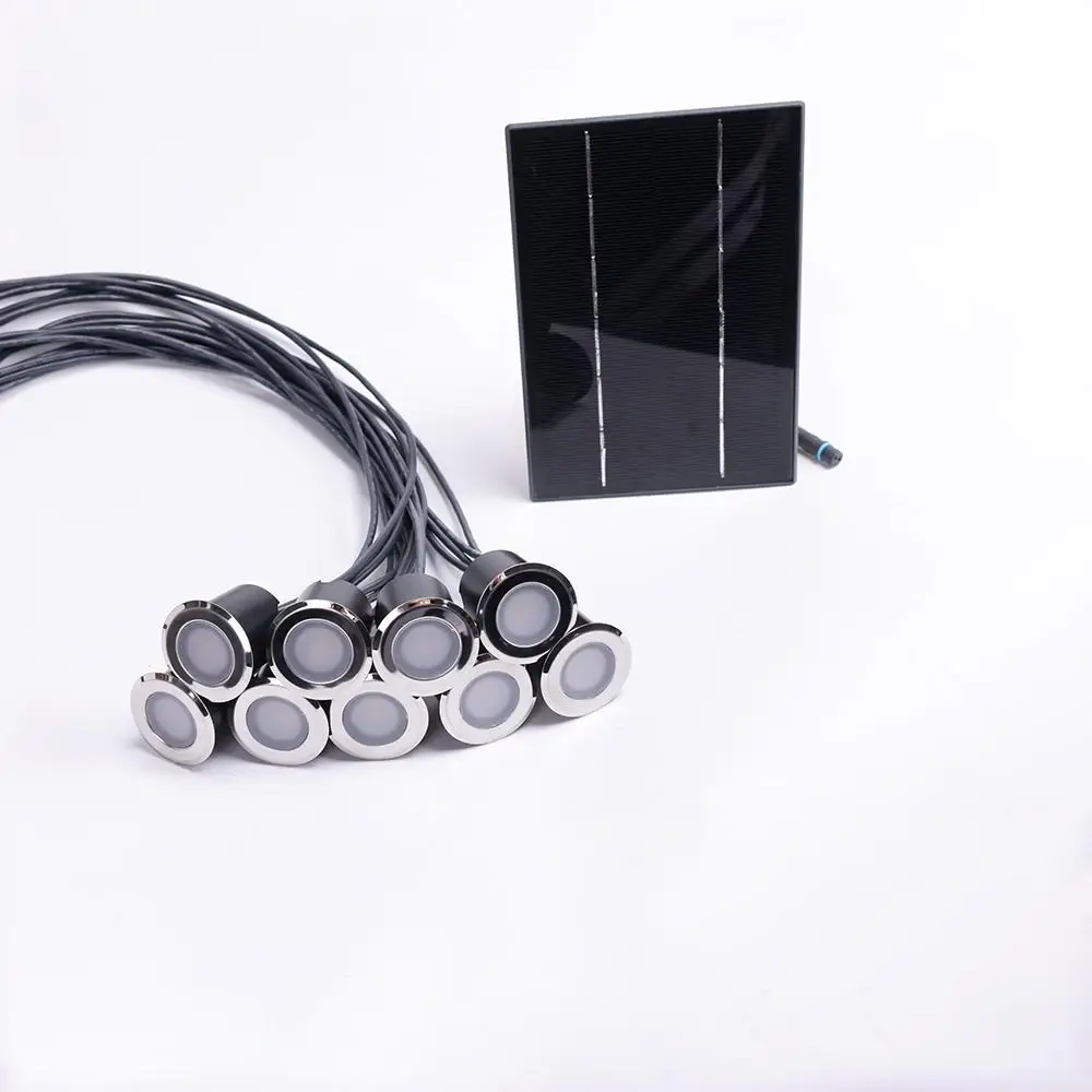 Illuminates Stair Deck Light Patio Outdoor Stainless Steel LED Boat Deck Lights Solar