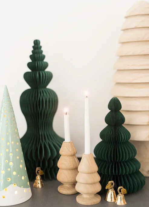 Christmas Paper Honeycomb Ornaments Xmas Tree Decoration Christmas Tree Hanging Ornaments for Festival Home Decor