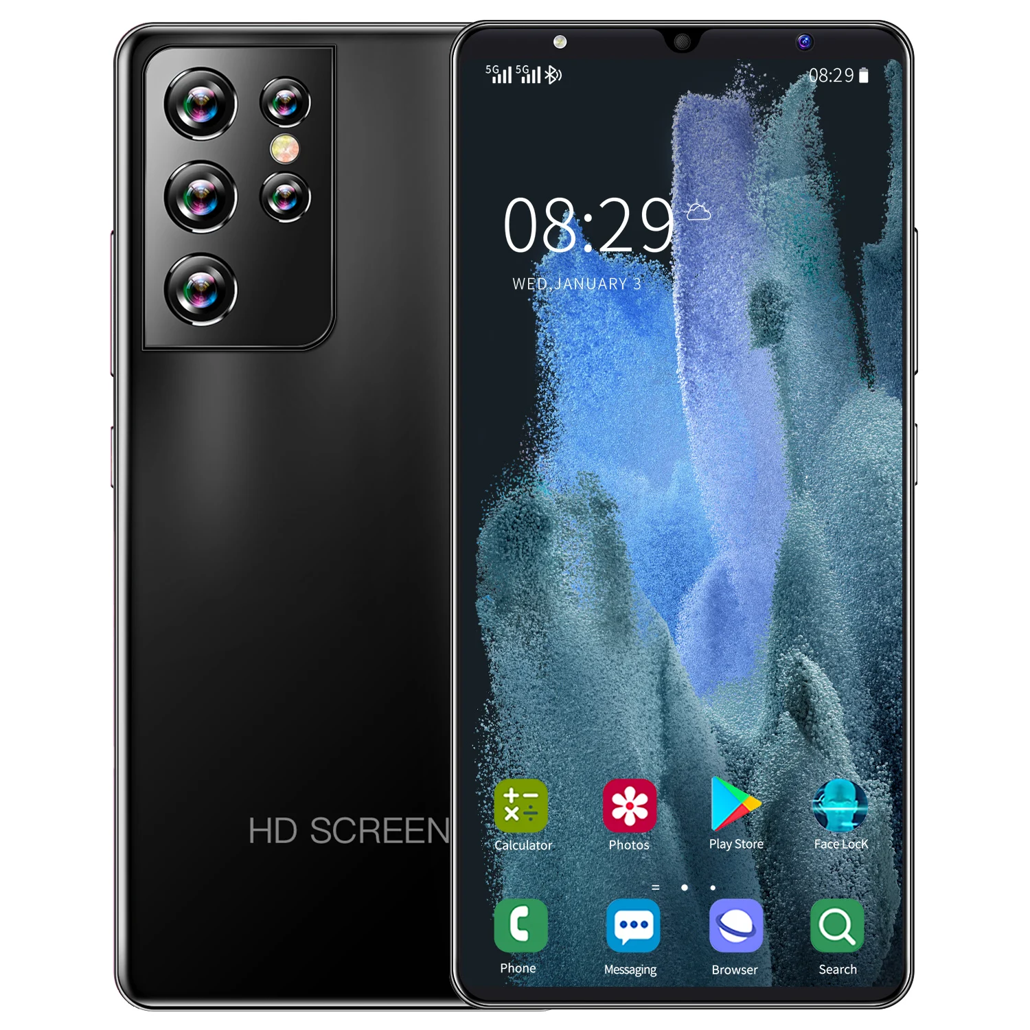 Free shipping cellphones  S21U hot selling smart phone 4g wholesale telefonos 5.0 inch mobile phones