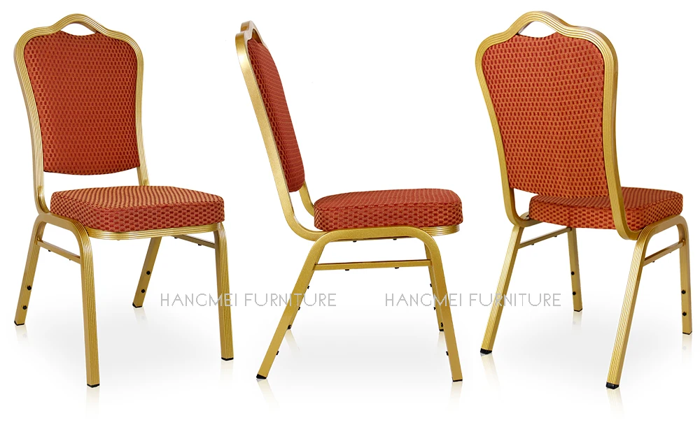 Wholesale Modern Red Metal Aluminum Wedding Banquet Chair Cheap Hotel Event Party Stacking Chair Dining Outdoor School Hall Use