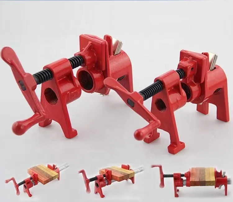 3/4 Inch Heavy Malleable Steel Wood Working Pipe Clamps Red for Connection OEM Customized Support