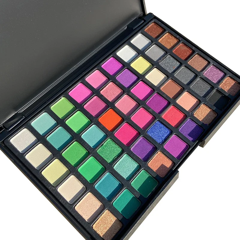 SENKA Newest Hot Sell Beauty 54 color Custom Private Label Eyeshadow Palette Wholesale 54 Colorful Eyeshadow Palette