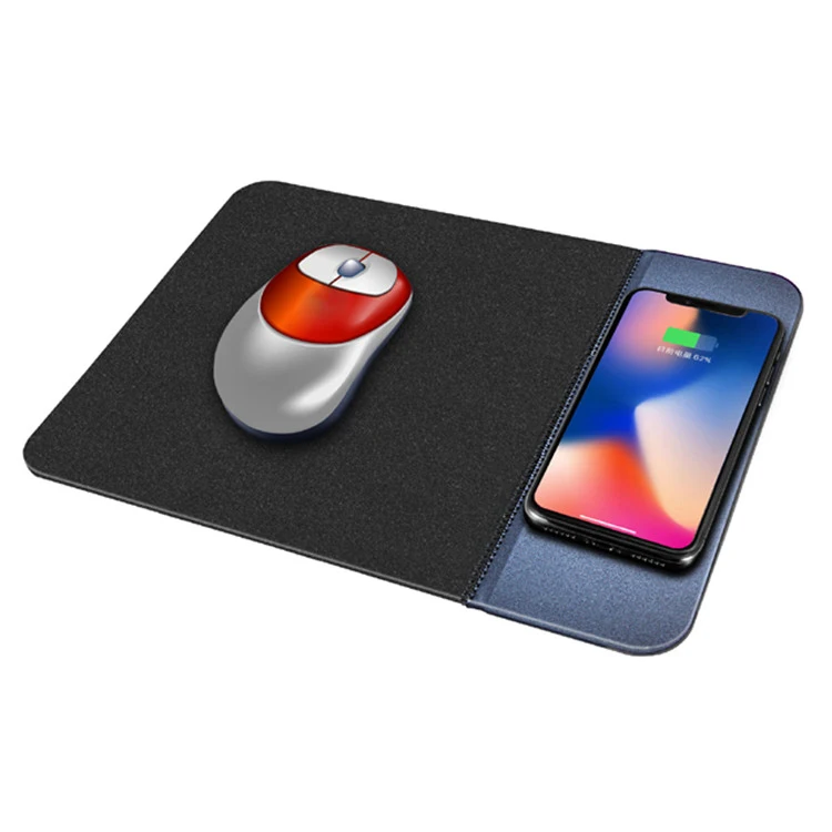 Лучшее качество рекламный Универсальный мобильный телефон Qi компьютерный коврик для мыши Беспроводное зарядное устройство