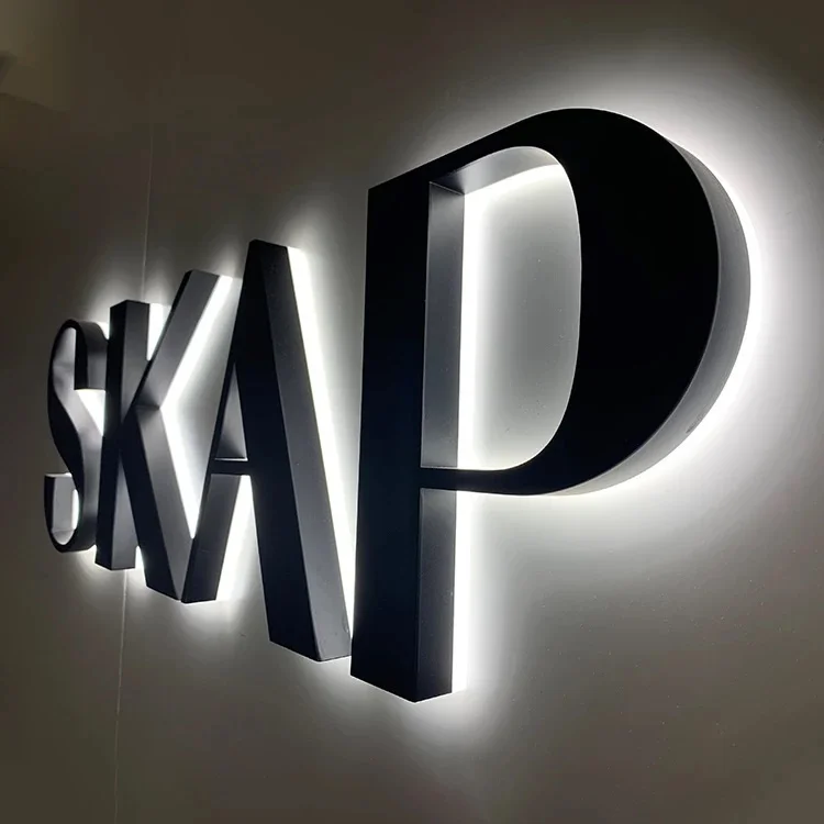 factory Custom Laser Cutting 3d letters wall name shop Signage