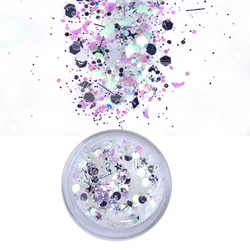 Cosmetic Grade  Holographic candy color Chunky Glitter for Face Eyes and Hair Makeup decoration